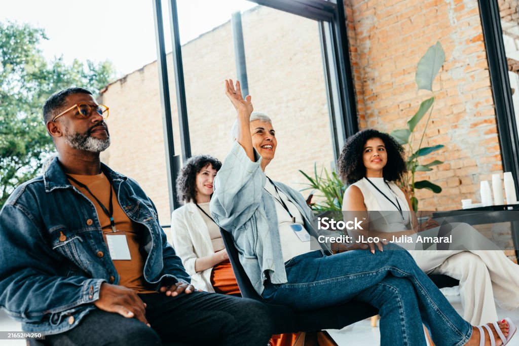 Adult students in class