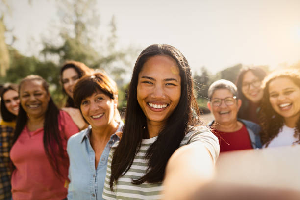 Smiling group of women
