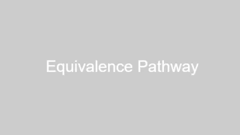 Training Program Equivalence Pathway Visual